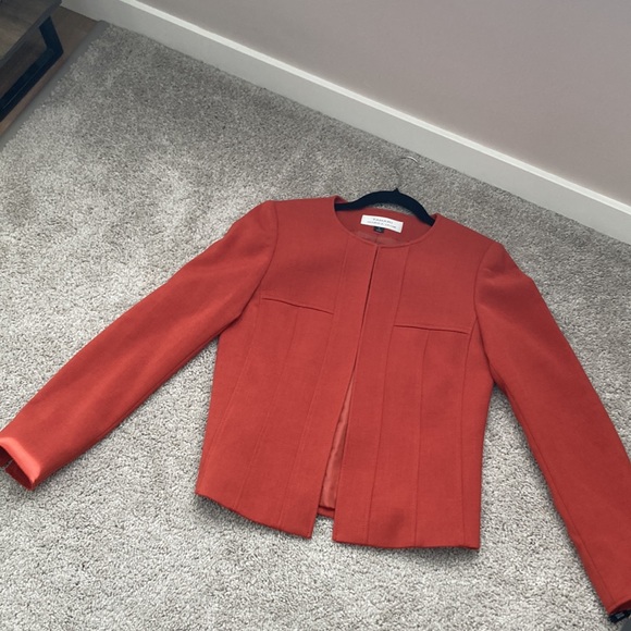 Tahari brown/ orange blazer - Picture 16 of 16